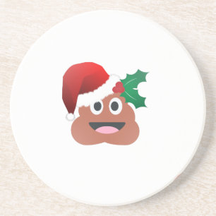 Posavasos santa claus poop emoji