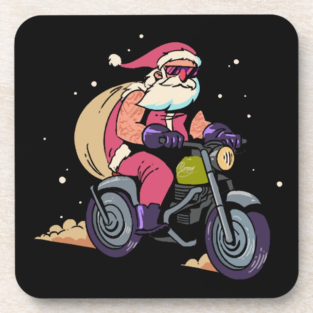 Posavasos Santa Claus travieso (Frente)