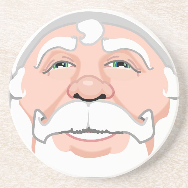 Posavasos Santa Cláusula de las castas Navidades festivos (Frente)