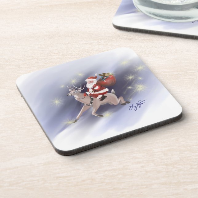 Posavasos Santa Delivers Coasters (Lado Izquierdo)