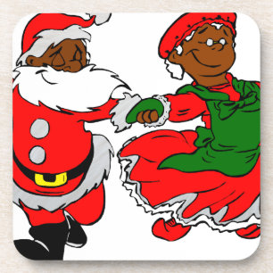 Posavasos santa negra mrs claus