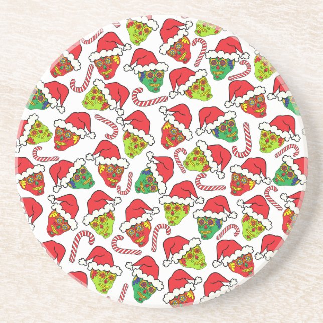 Posavasos Santa Sugar Skulls (Frente)