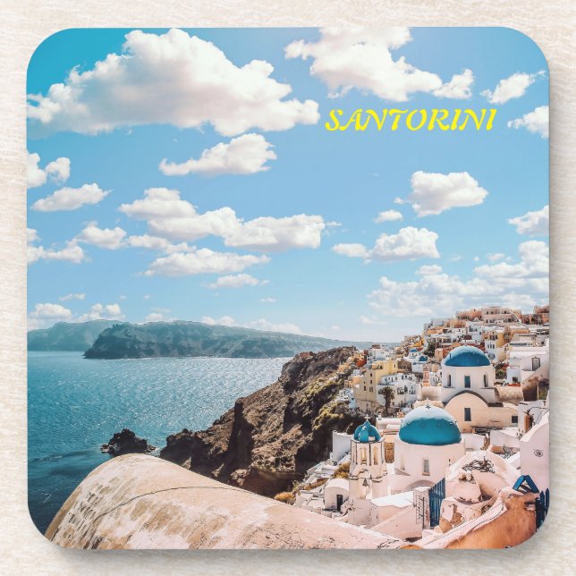 Posavasos Santorini, Grecia Beach House (Frente)