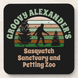 Posavasos Santuario de Sasquatch divertido y personalizado