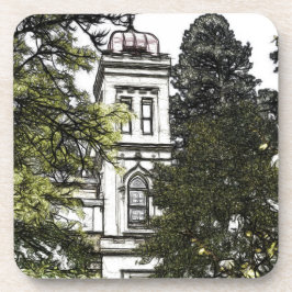 Posavasos Santuario entre la montaña plástica de los árboles