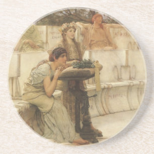 Posavasos Sappho y Alcaeus por Sir Lawrence Alma Tadema