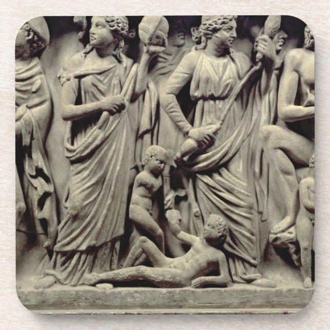 Posavasos Sarcófago con el alivio que representa PROMETHEUS (Frente)