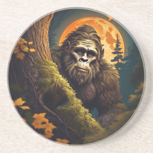 Posavasos Sasquatch Peeking (Frente)