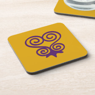 Posavasos Sastres de Símbolos Adinkra (Sankofa)