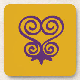 Posavasos Sastres de Símbolos Adinkra (Sankofa)
