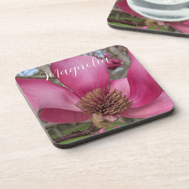 Posavasos Saucer rosa Magnolia Blossom Floral (Lado Izquierdo)