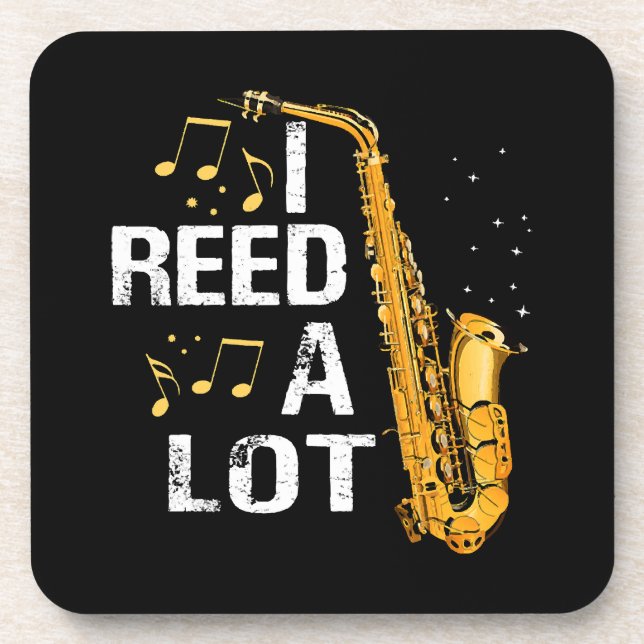 Posavasos Saxofón divertido (Frente)
