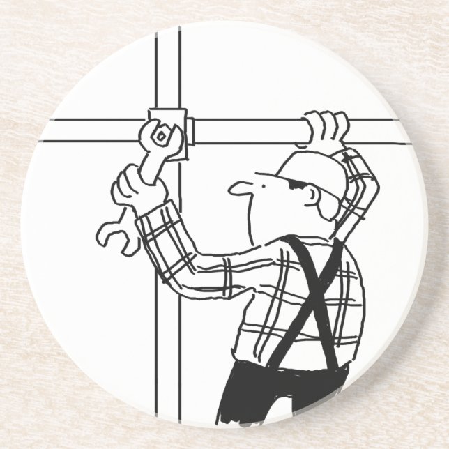 Posavasos Scaffolder con Scaffolding (Frente)