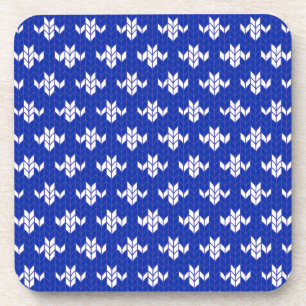 Posavasos SCANDIA AZUL KNIT Duros Aves De Plástico