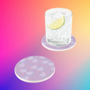 Posavasos SCariño Sprinkle Arenisca del corazón de Lavende