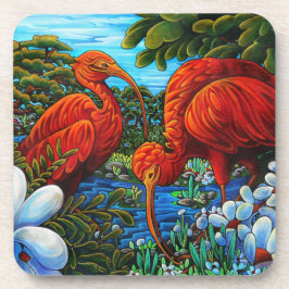 Posavasos Scarlet Ibis Coaster Set de 6