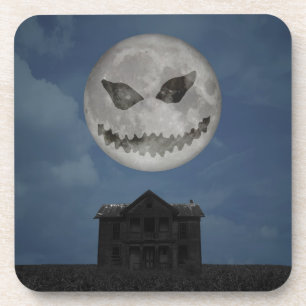 Posavasos Scary Jack O Lantern Halloween Moon