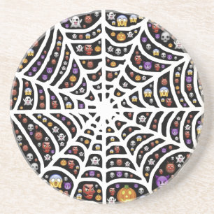 Posavasos Scary Spooky Cobweb Collage