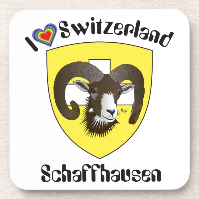 Posavasos Schaffhausen Schweiz Kork-Untersetzer (Frente)