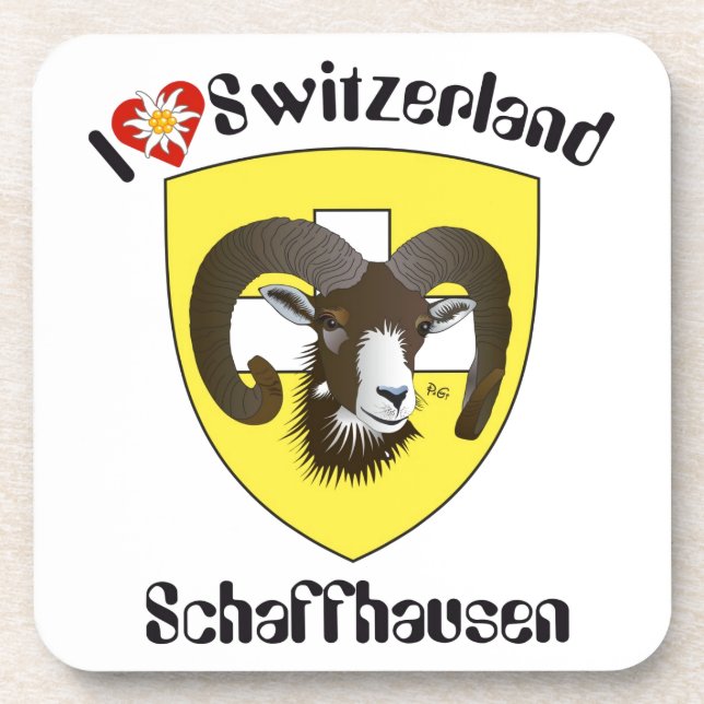 Posavasos Schaffhausen Schweiz Kork-Untersetzer (Frente)