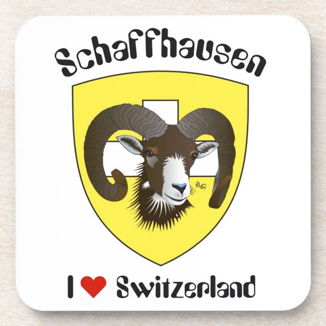 Posavasos Schaffhausen Schweiz Kork-Untersetzer (Frente)