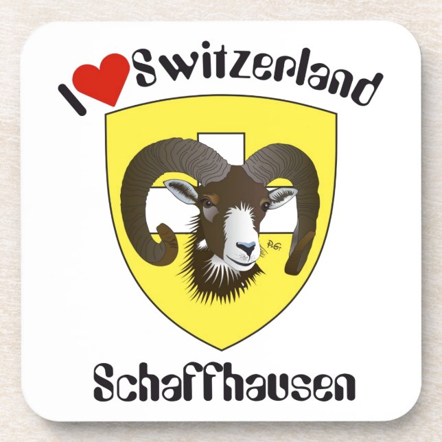 Posavasos Schaffhausen Schweiz Kork-Untersetzer (Frente)