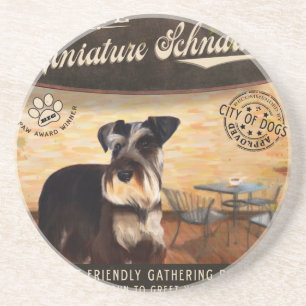 Posavasos Schnauzer miniatura del café