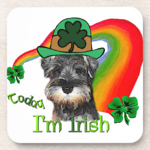 Posavasos Schnauzer St Patricks en miniatura