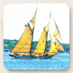 Posavasos Schooner sailing nautical coaster