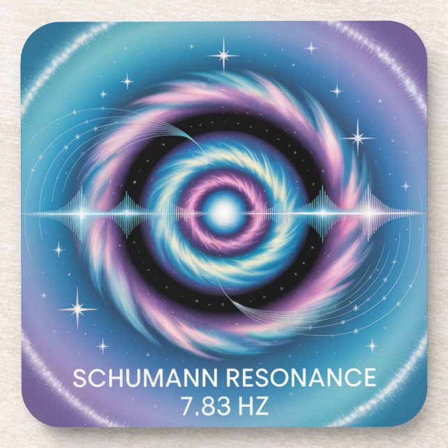 Posavasos Schumann Resonance 7.83 Hz Plastic Coaster Set (Frente)