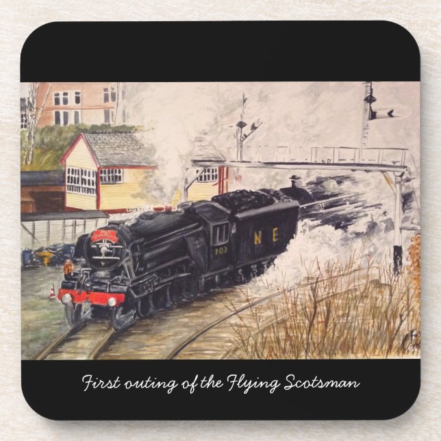 Posavasos Scotsman del vuelo en su primer práctico de costa (Frente)