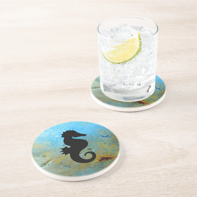 Posavasos Seahorse Silhouette (Lado)