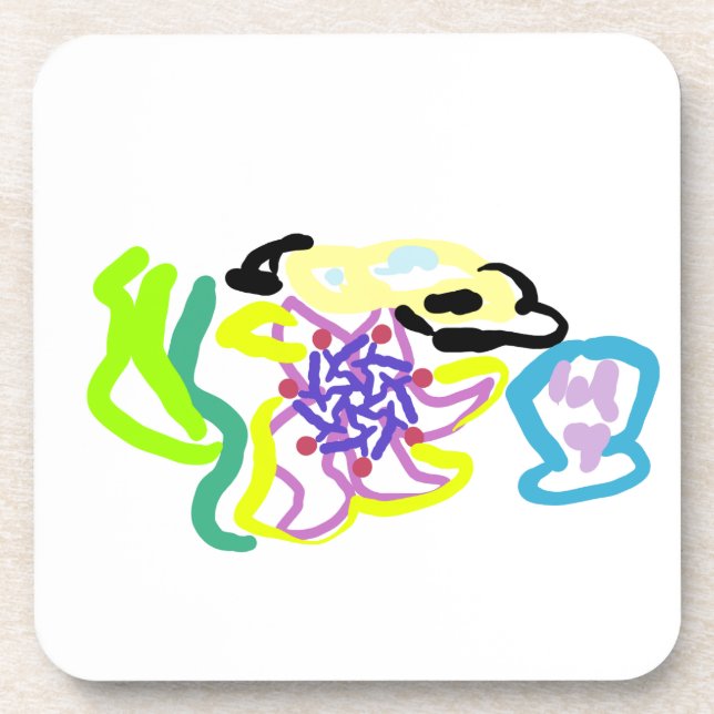 Posavasos Seashell and starfish (Frente)