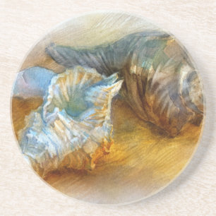 Posavasos Seashells en la playa