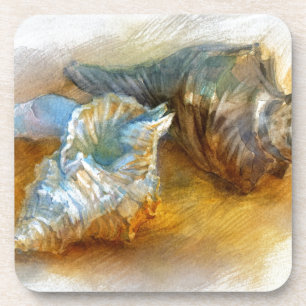 Posavasos Seashells en la playa