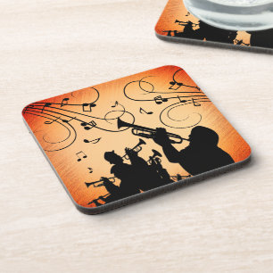 Posavasos Sección de trompeta Jazz Música Naranja Óxido