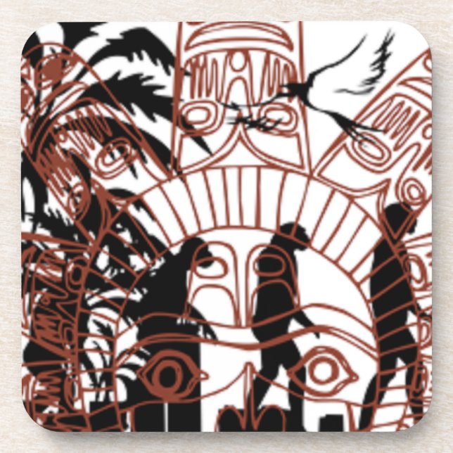 Posavasos Segundo desplazamiento de trabajadores Diseño de l (Frente)