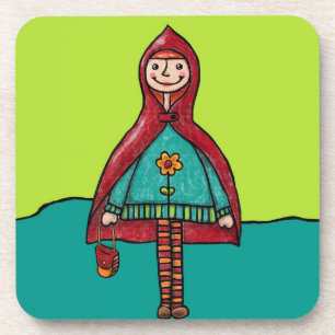 Posavasos Seis Ataques Plásticos, Capucha Roja Pequeña