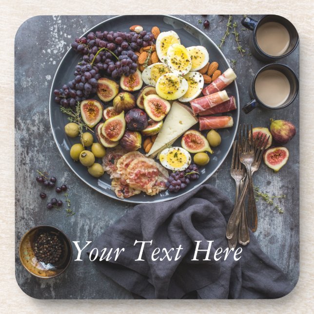 Posavasos Selección de comida italiana (Frente)