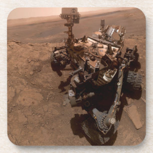 Posavasos Selfie de Mars Curiosity Paisaje Marciano Rojo