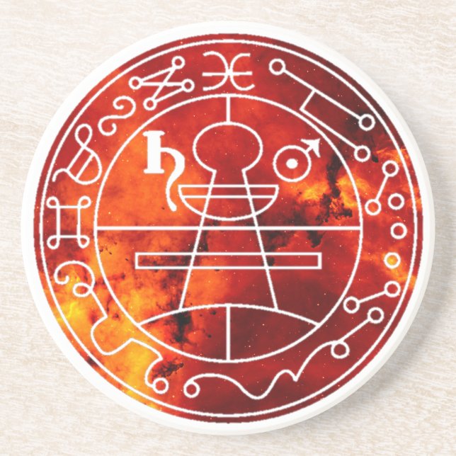Posavasos Sello de la montaña rusa altar del pentáculo secre (Frente)