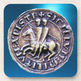 Posavasos SELLO DE LA PLANTILLA DE KNIGHTS Gem azul