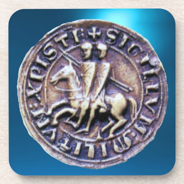 Posavasos SELLO DE LA PLANTILLA DE KNIGHTS Gem azul (Frente)