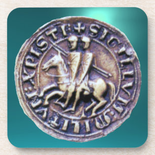 Posavasos SELLO DE LA PLANTILLA DE KNIGHTS Gem azul