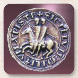 Posavasos SELLO DE LA PLANTILLA DE KNIGHTS Gem púrpura