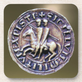 Posavasos SELLO DE LA PLANTILLA DE KNIGHTS gris