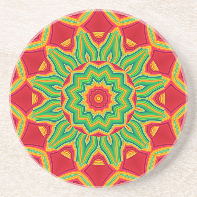 Posavasos Semana de bebidas de Mandala (Frente)