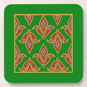 Posavasos Semana Santa de Cork Verde, Rojo, Fleur-de-lys