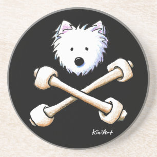 Posavasos Semana Santa de Westie & Crossbone