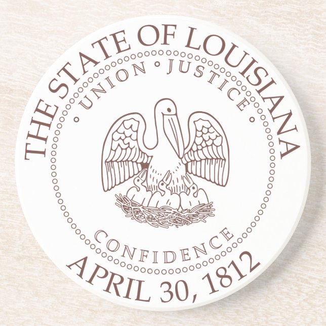 Posavasos Señal de Louisiana (Frente)